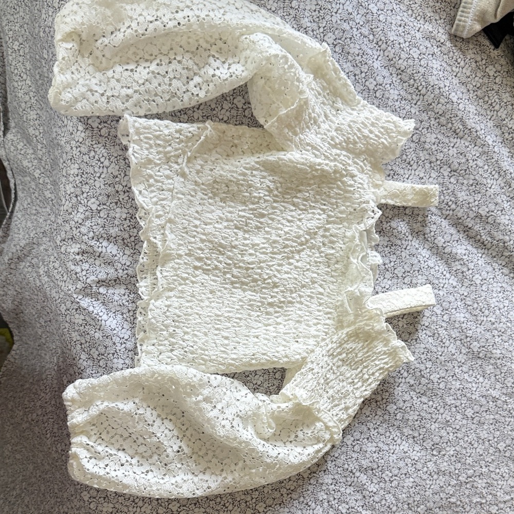 Zara Kids Cream Lace Blouse